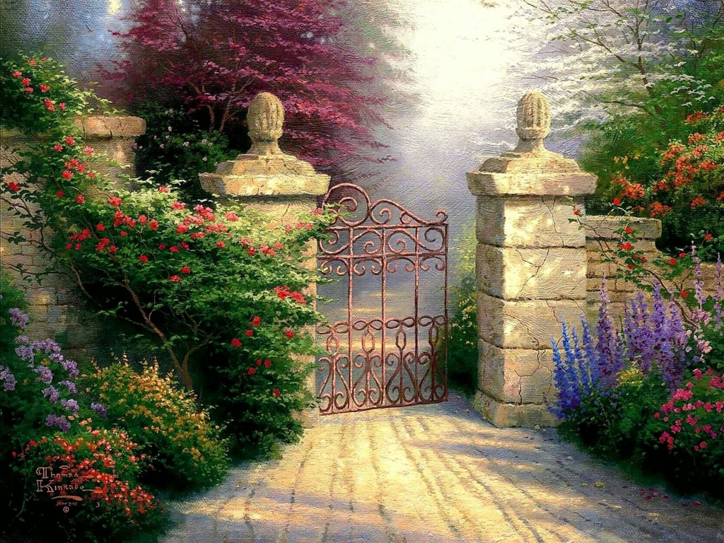 1024_Open Gate, Thomas kinkade
