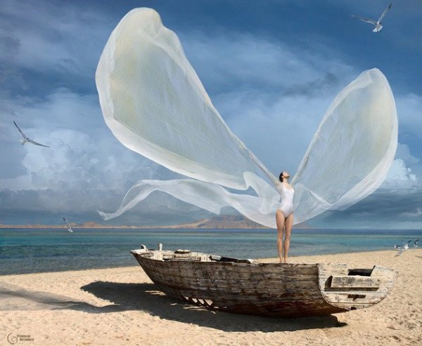 Butterfly-woman
