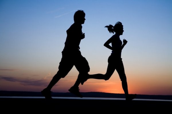 running together